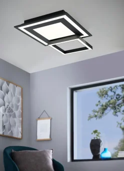 Deckenleuchten|Deckenleuchten|EGLO LED-Deckenleuchte Savatarila-Z Schwarz