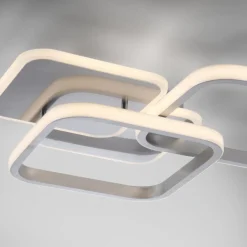 JUST LIGHT. Deckenleuchten-LED-Deckenleuchte Sevent Silber