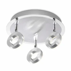 Paul Neuhaus Spots & Strahle-LED-Deckenleuchte Sileda Alu gebürstet