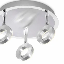 Paul Neuhaus Spots & Strahle-LED-Deckenleuchte Sileda Alu gebürstet