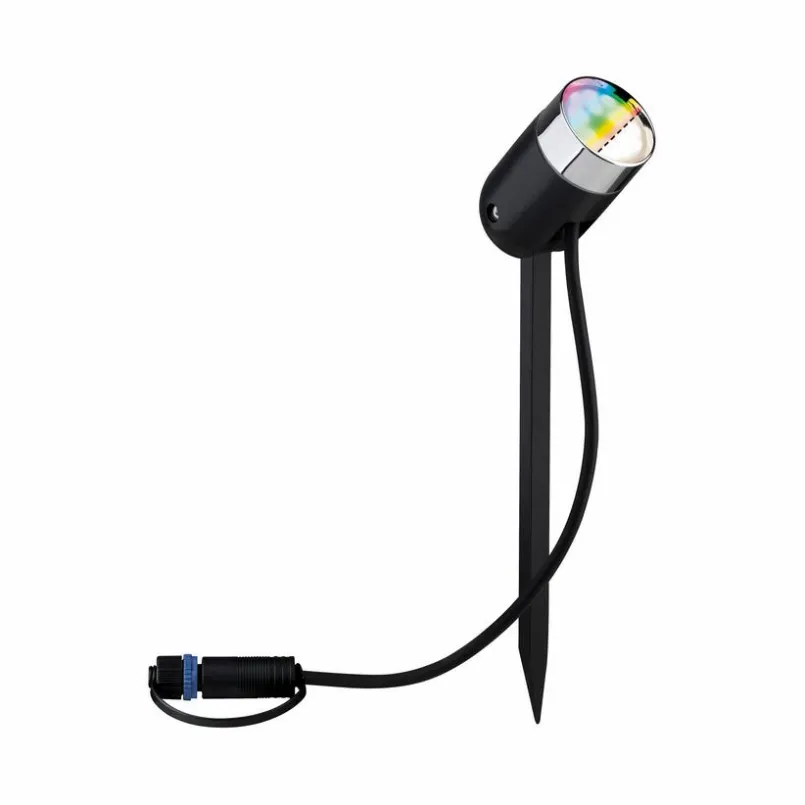 Paulmann Wege- & Bodenleuchten|Wege- & Bodenleuchten-LED-Erdspieß Plug&Shine Grau