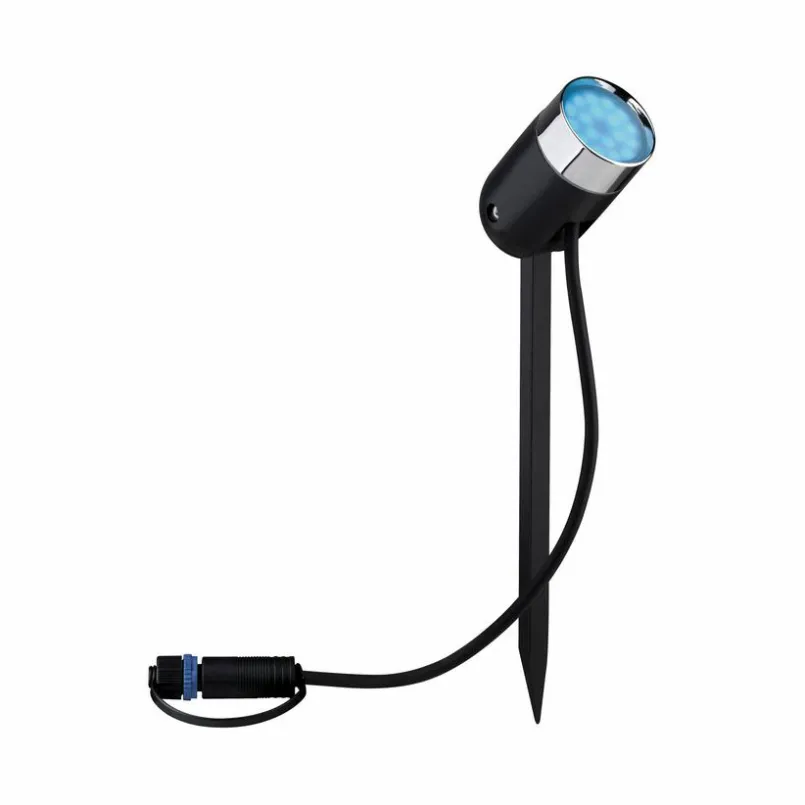 Paulmann Wege- & Bodenleuchten|Wege- & Bodenleuchten-LED-Erdspieß Plug&Shine Grau