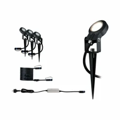 Wege- & Bodenleuchten|Wege- & Bodenleuchten|Paulmann LED-Erdspieß Plug&Shine Schwarz