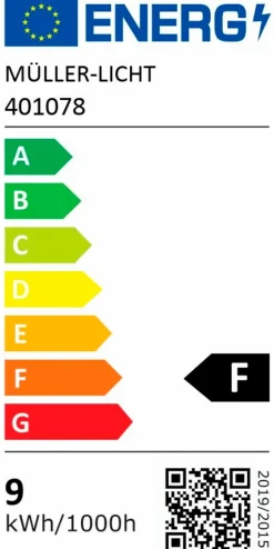 E27|MÜLLER-LICHT LED-Globe E27/9 Watt/Energie F Transparent