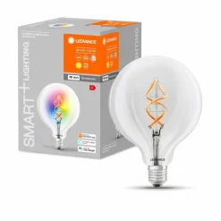 LEDVANCE Leuchtmittel|E27-LED-Globeform E27/4,5 Watt/Energie G Transparent