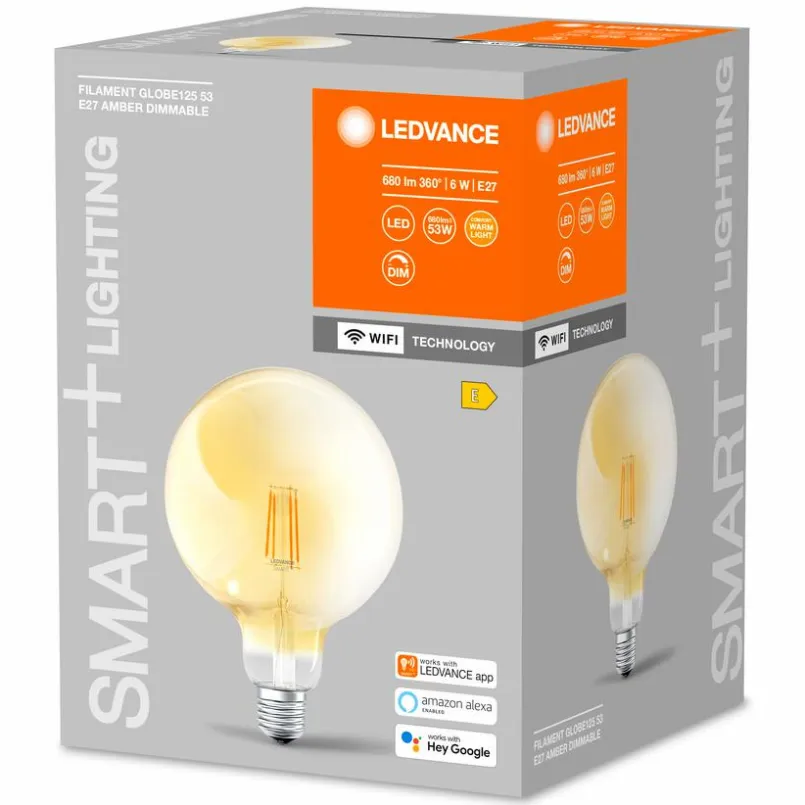 Leuchtmittel|E27|LEDVANCE LED-Globeform E27/6 Watt/Energie E Braun