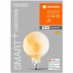 Leuchtmittel|E27|LEDVANCE LED-Globeform E27/6 Watt/Energie E Braun