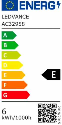 Leuchtmittel|E27|LEDVANCE LED-Globeform E27/6 Watt/Energie E Transparent