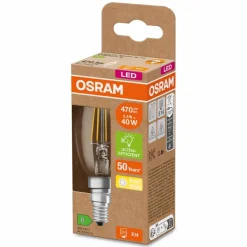 Osram E14-LED-Kerze E14/2,5 Watt/Energie B Transparent