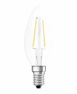 E14|Osram LED-Kerze E14/2,5 Watt/Energie F Transparent