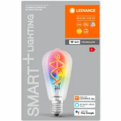 LEDVANCE Leuchtmittel|E27-LED-Kolbenform E27/4,5 Watt/Energie G Transparent