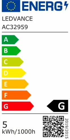 LEDVANCE Leuchtmittel|E27-LED-Kolbenform E27/4,5 Watt/Energie G Transparent