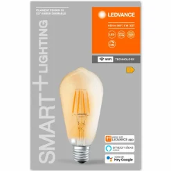 Leuchtmittel|E27|LEDVANCE LED-Kolbenform E27/6 Watt/Energie E Braun
