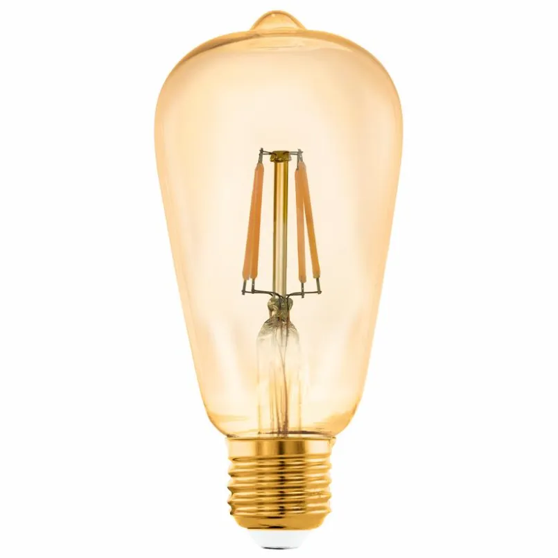 EGLO Leuchtmittel|E27-LED-Kolbenform E27/4,9Watt/Energie F Braun