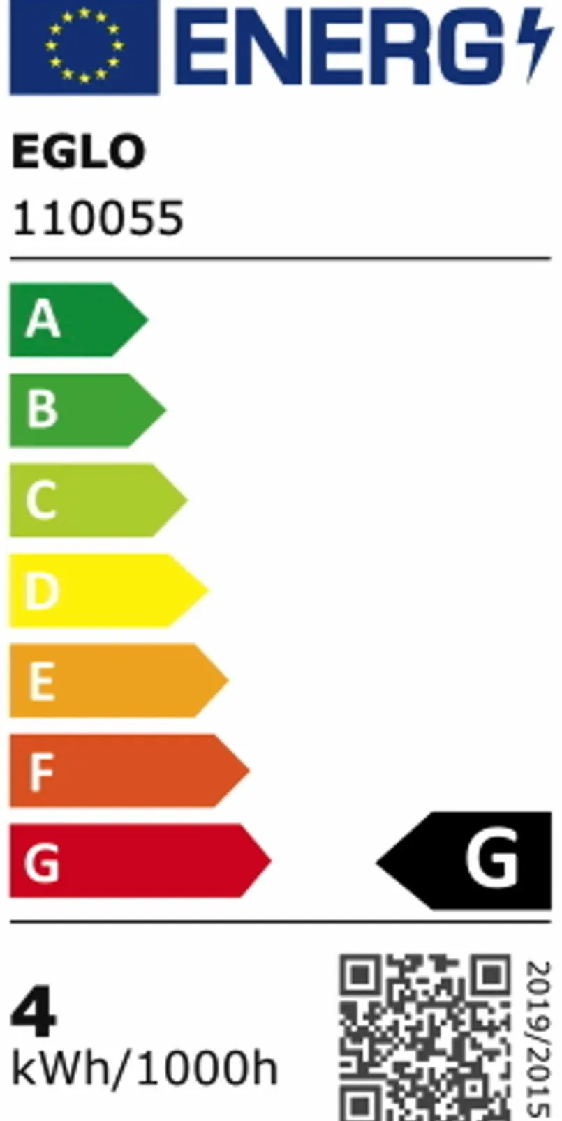 EGLO E27|Leuchtmittel-LED-Kolbenform E27/4Watt/Energie G Braun