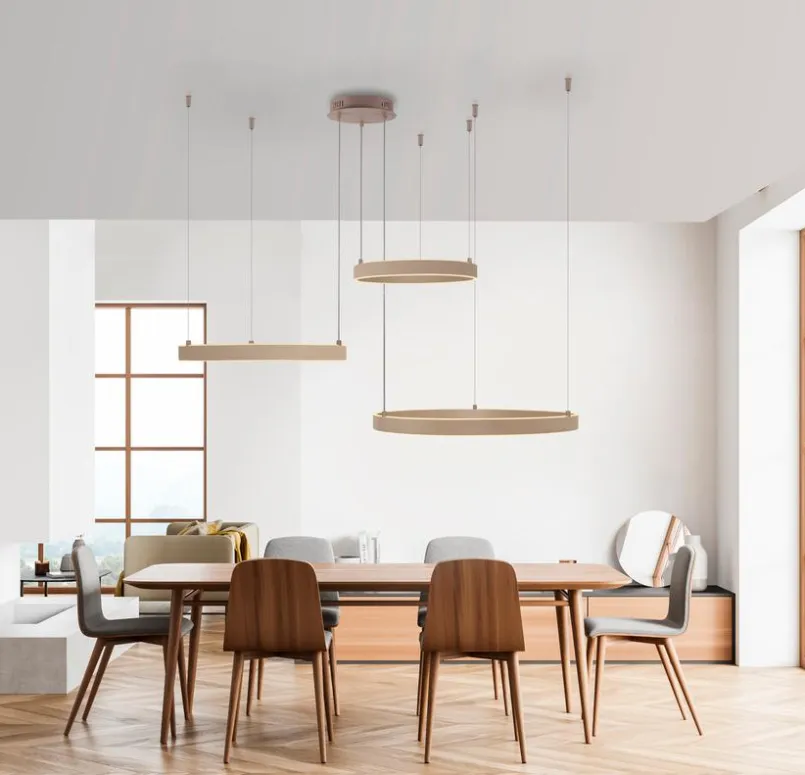 JUST LIGHT. Pendelleuchten-LED-Pendelleuchte Anelli Sand