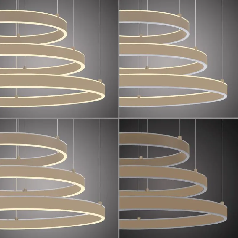 JUST LIGHT. Pendelleuchten-LED-Pendelleuchte Anelli Sand