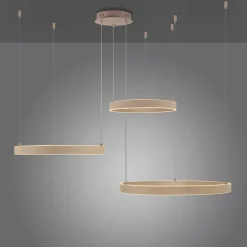 JUST LIGHT. Pendelleuchten-LED-Pendelleuchte Anelli Sand