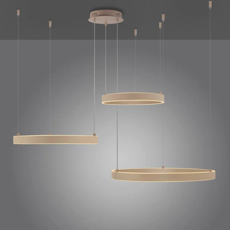 JUST LIGHT. Pendelleuchten-LED-Pendelleuchte Anelli Sand