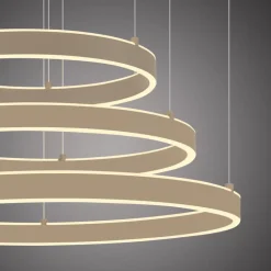 JUST LIGHT. Pendelleuchten-LED-Pendelleuchte Anelli Sand