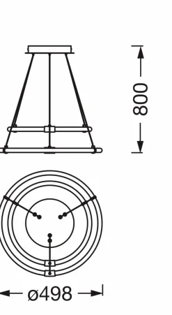 LEDVANCE Pendelleuchten-LED-Pendelleuchte Aura 2XPendant Dunkelgrau