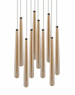 Pendelleuchten|Trio LED-Pendelleuchte Cala Gold