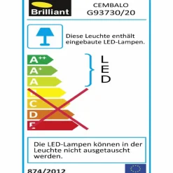 Pendelleuchten|Brilliant LED-Pendelleuchte Cembalo Silber