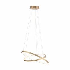 Pendelleuchten|JUST LIGHT. LED-Pendelleuchte Circle Gold