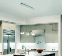 FABAS Pendelleuchten-LED-Pendelleuchte DUNK Silber