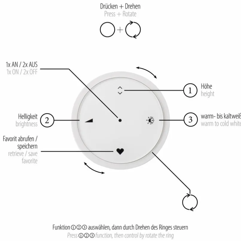 Pendelleuchten|Neuhaus PURE LED-Pendelleuchte E-Popup Bronze