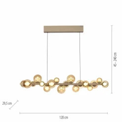 Pendelleuchten|Neuhaus PURE LED-Pendelleuchte E-Popup Bronze