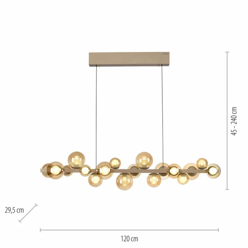 Pendelleuchten|Neuhaus PURE LED-Pendelleuchte E-Popup Bronze