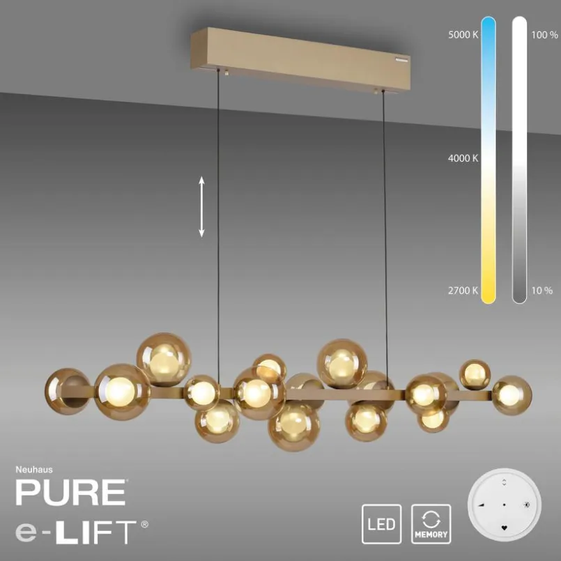 Pendelleuchten|Neuhaus PURE LED-Pendelleuchte E-Popup Bronze