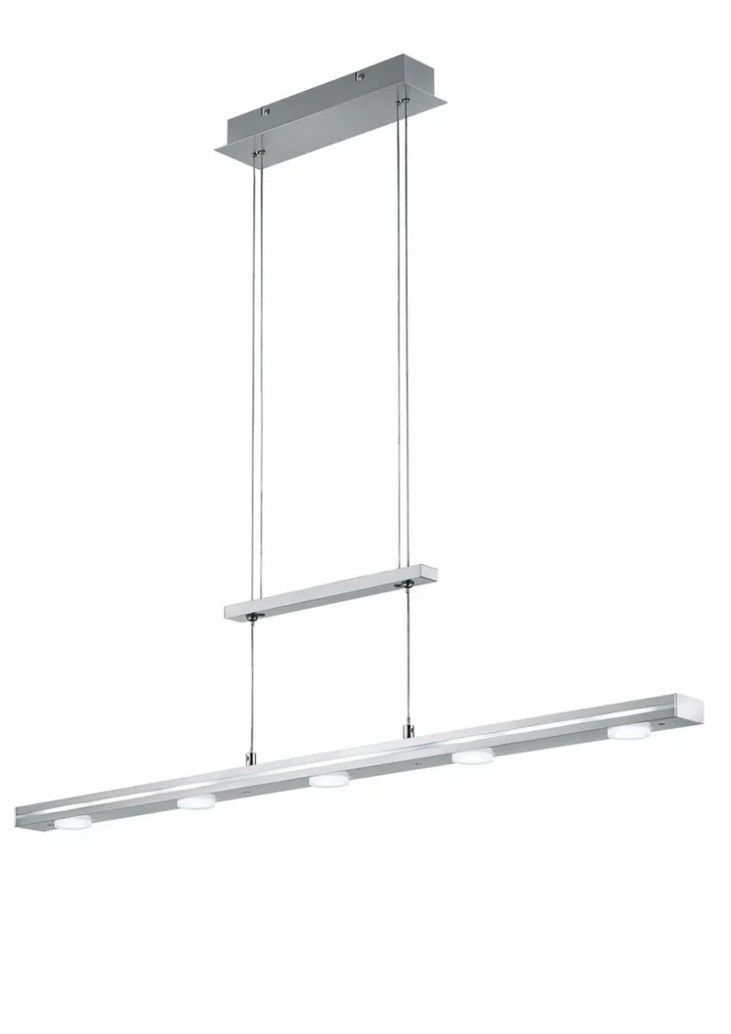 Trio Pendelleuchten-LED-Pendelleuchte Lacal Nickel matt