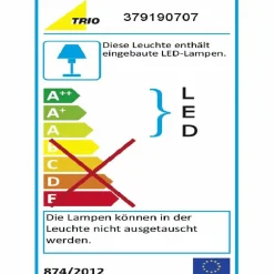 Trio Pendelleuchten-LED-Pendelleuchte Lacal Nickel matt