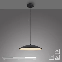 SCHÖNER WOHNEN-Kollektion Pendelleuchten-LED-Pendelleuchte Lente Schwarz