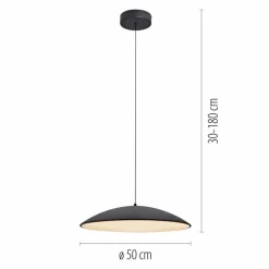 SCHÖNER WOHNEN-Kollektion Pendelleuchten-LED-Pendelleuchte Lente Schwarz