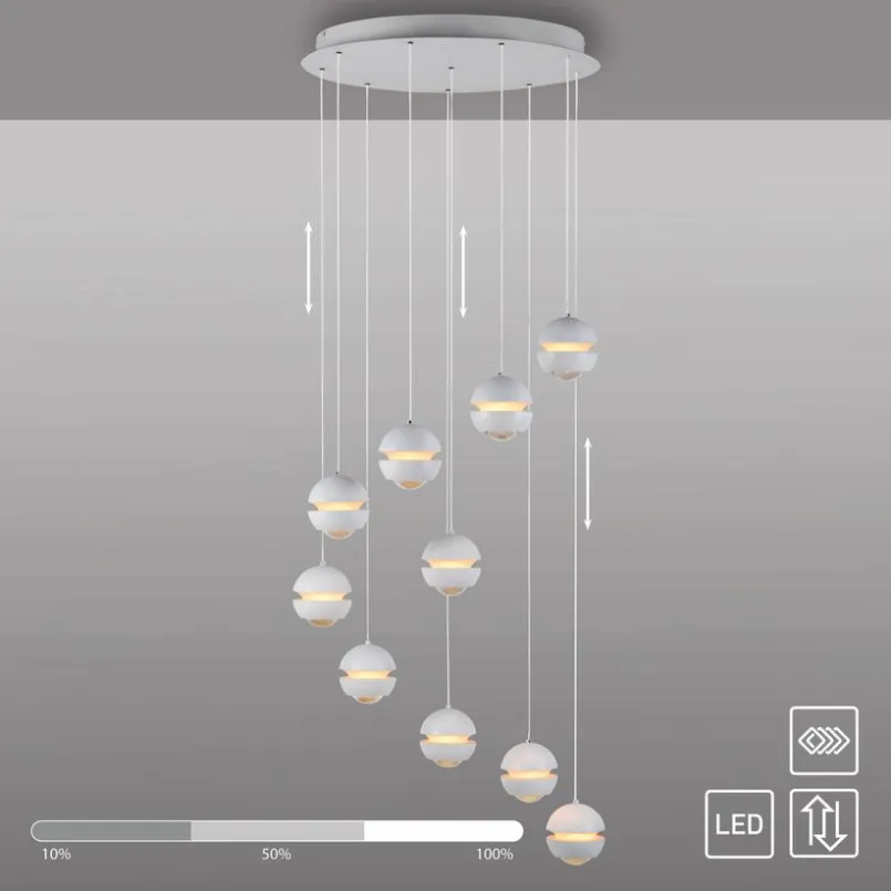 SCHÖNER WOHNEN-Kollektion Pendelleuchten-LED-Pendelleuchte Lini Weiß
