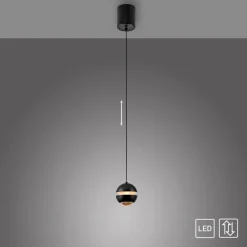 SCHÖNER WOHNEN-Kollektion Pendelleuchten-LED-Pendelleuchte Lini Schwarz