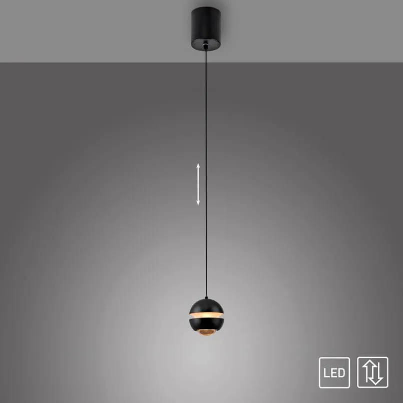 SCHÖNER WOHNEN-Kollektion Pendelleuchten-LED-Pendelleuchte Lini Schwarz