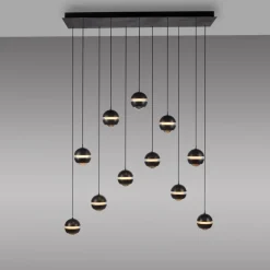 SCHÖNER WOHNEN-Kollektion Pendelleuchten-LED-Pendelleuchte Lini Schwarz