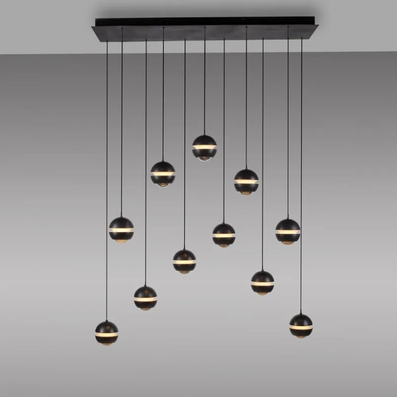 SCHÖNER WOHNEN-Kollektion Pendelleuchten-LED-Pendelleuchte Lini Schwarz