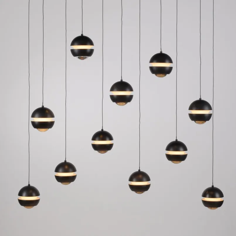 SCHÖNER WOHNEN-Kollektion Pendelleuchten-LED-Pendelleuchte Lini Schwarz