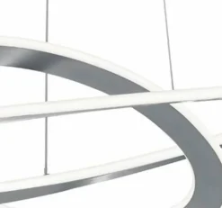 Pendelleuchten|Trio LED-Pendelleuchte Oakland Silber
