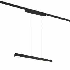 Trio Schienensysteme-LED-Pendelleuchte Paros Schwarz