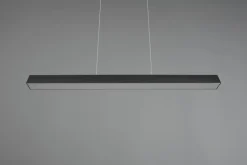 Trio Schienensysteme-LED-Pendelleuchte Paros Schwarz