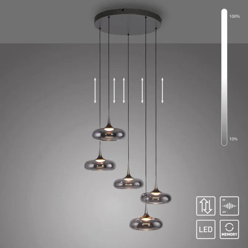 SCHÖNER WOHNEN-Kollektion Pendelleuchten-LED-Pendelleuchte Posh Schwarz