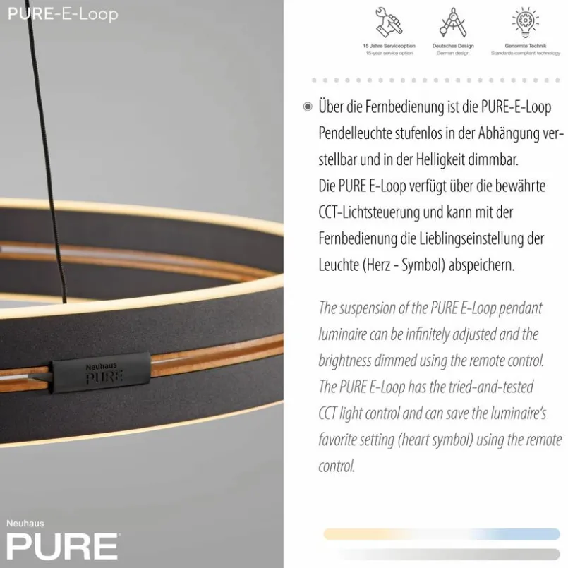 LED-Pendelleuchte Pure E-Loop<Neuhaus PURE Clearance