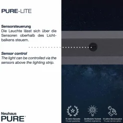 Pendelleuchten|Neuhaus PURE LED-Pendelleuchte Pure Lite Anthrazit