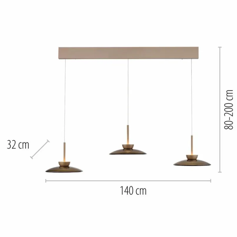 Pendelleuchten|Neuhaus PURE LED-Pendelleuchte Pure Moon Bronze